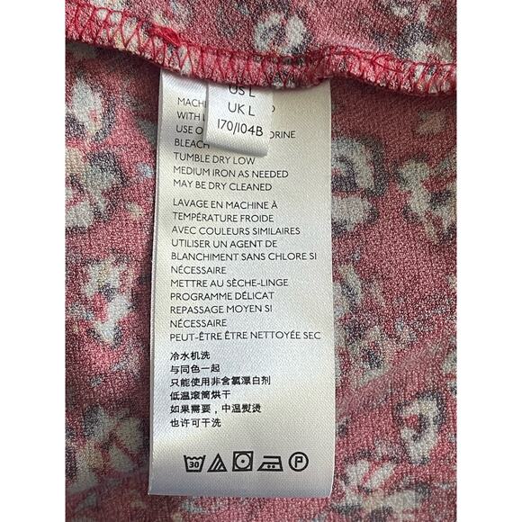 Free People Say Hello Boho Red Floral  Mini Dress - Picture 11 of 12